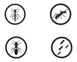 Ant Logo template vector illustratie ontwerp