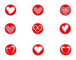 Love Logo and symbols Vector Template pictogrammen app