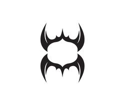 Wing bat logo en symbolen sjabloon pictogrammen vector