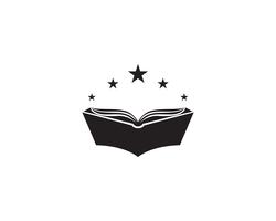 Boek lezen logo en symbolen sjabloon pictogrammen app vector