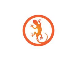 Hagedis dieren logo en symbolen vector temlate