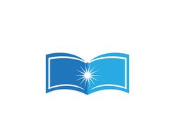 Boek lezen logo en symbolen sjabloon pictogrammen app vector