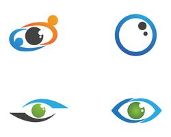 Oog zorg logo en symbolen sjabloon vector pictogrammen app