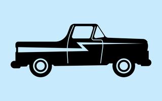 Retro autosilhouet vector