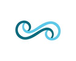 infinity logo en symbool sjabloon pictogrammen app vector
