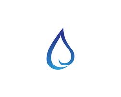 Waterdruppel Logo Template vector illustratie ontwerp