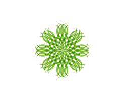 Emblemen van groene blad ecologie natuur element vector