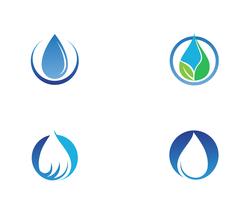 Waterdruppel Logo sjabloon vector