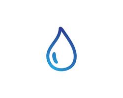 Waterdruppel Logo Template vector illustratie ontwerp