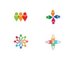 Gemeenschapsmensen geven om logo en symbolen
