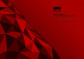 De veelhoek abstracte achtergrond van de rode kleur met exemplaar ruimte, Vectorillustratie eps10 vector