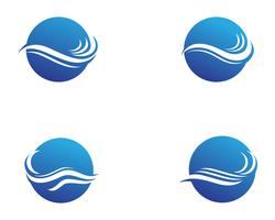 Watergolf Logo Template vector illustratieontwerp