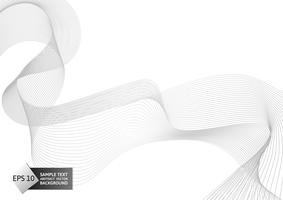 De nieuwe samenvatting van de ontwerpgolf grijze kleur op wit modern ontwerp als achtergrond, Vectorillustratie