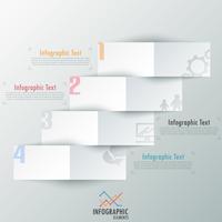 Moderne infographics opties banner. vector