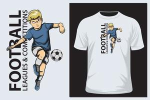 voetbal, voetballer vector