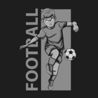 voetbal, voetballer vector