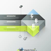 Moderne infographics opties Banner. vector