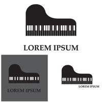 piano pictogram vector illustratie sjabloon