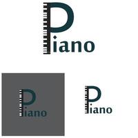 piano pictogram vector illustratie sjabloon