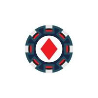 casino chip pictogram poker chip vector pictogram logo casino chips voor poker of roulette.vector afbeelding geïsoleerd op een witte achtergrond