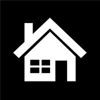 huis pictogram vectorillustratie vector