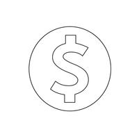 Geld pictogram vectorillustratie vector