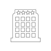 hotel pictogram vectorillustratie vector