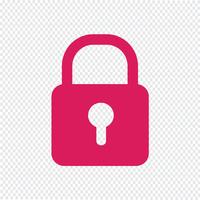 Lock pictogram vectorillustratie vector