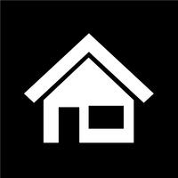 huis pictogram vectorillustratie vector