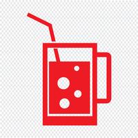 Drink pictogram vectorillustratie vector