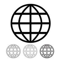 Globe vector pictogram