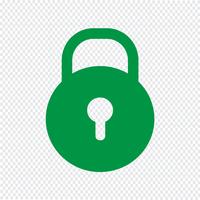 Lock pictogram vectorillustratie vector