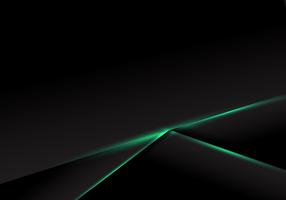 Abstracte lay-out van het malplaatje zwarte frame met groen neonlicht op donkere achtergrond. Futuristisch technologieconcept. vector