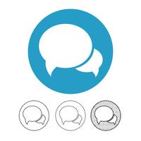 tekstballon chat vector pictogram