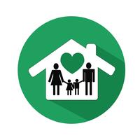 Familie pictogram vectorillustratie vector