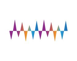 geluidsgolf ilustration logo vector pictogrammalplaatje