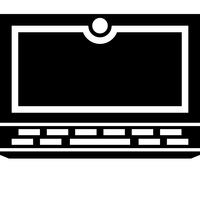 Laptop pictogram Vector