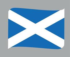 schotland vlag nationaal europa embleem lint pictogram vector illustratie abstract ontwerp element