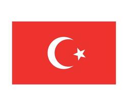 turkije vlag nationaal europa embleem symbool pictogram vector illustratie abstract ontwerp element