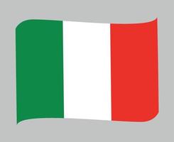 italië vlag nationaal europa embleem lint pictogram vector illustratie abstract ontwerp element