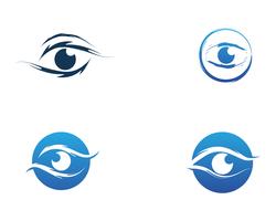 Oog zorg logo en symbolen sjabloon vector iconen