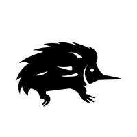 echidna pictogram vector