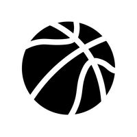 Basketbal bal pictogram Vector