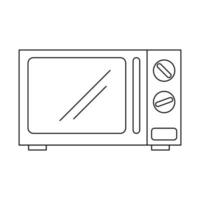 magnetron overzicht pictogram. vectorillustratie geïsoleerd op een witte achtergrond. klein apparaat voor keuken en huis. huishoudelijk hulpmiddel symbool voor webdesign. apparatuur voor voedselbereiding vector