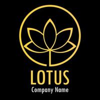 lotus logo ontwerp sjabloon illustratie vector