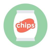 chips pack concepten vector