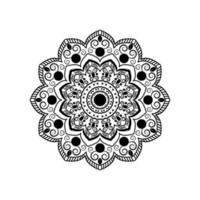 vector mandala patroon, henna tattoo stijl. islam, arabisch, pakistan, turks, indiaan, vectorillustratie eps10