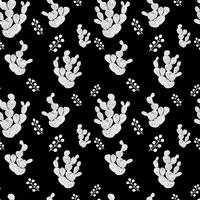 Hand getrokken decoratief naadloos patroon met cactussen. in Scandinavische stijl. Trendy tropisch ontwerp voor textiel vector