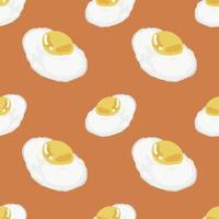 gebakken eieren schattige dingen naadloos kunstontwerp vector