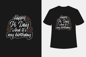 pi dag t-shirt ontwerp vector